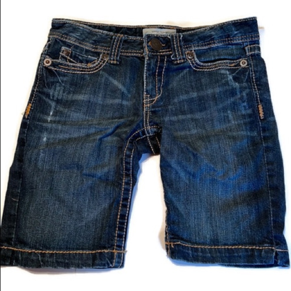Aeropostale Bermuda Denim Shorts Dark Wash Size 3/4